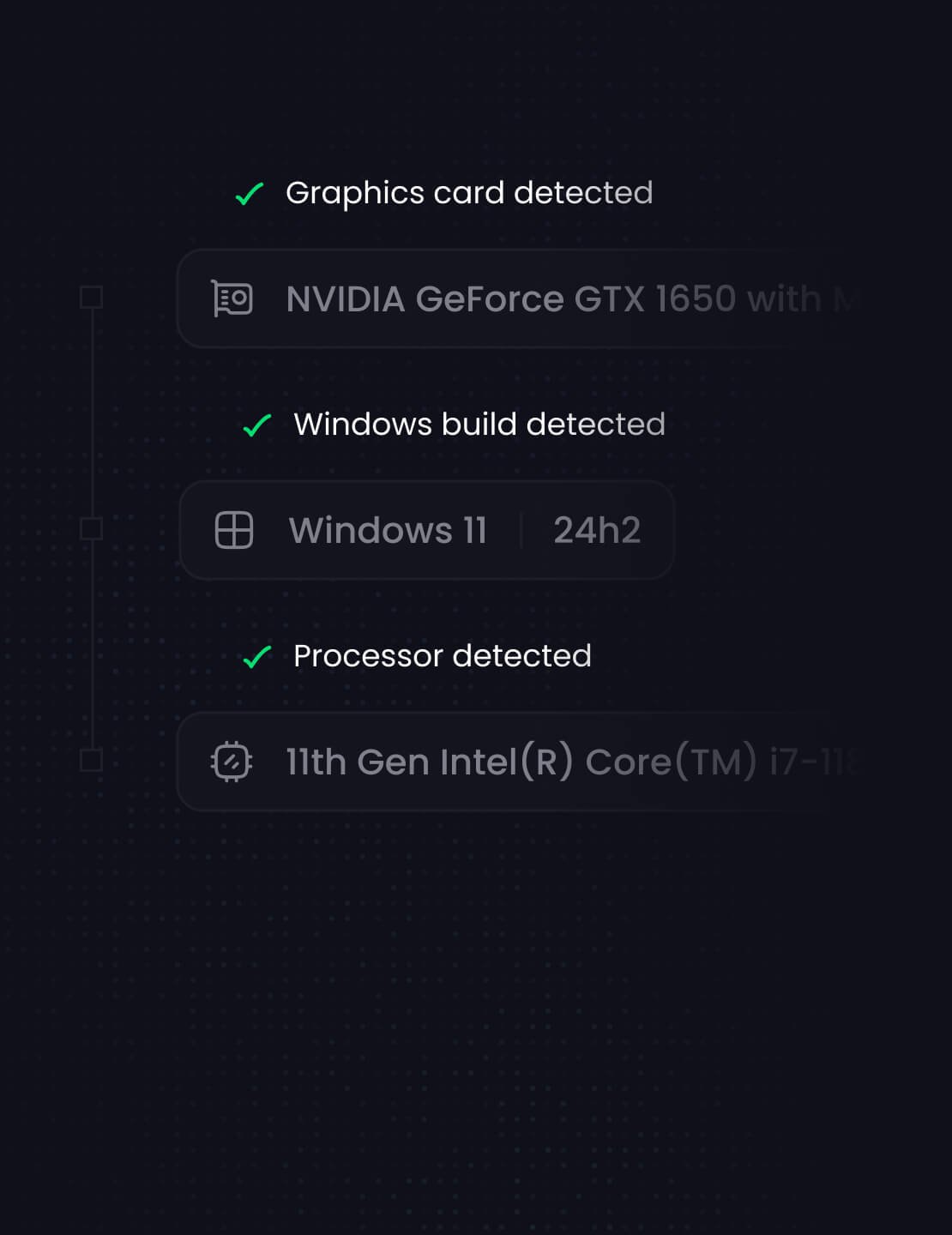 Smart system detection